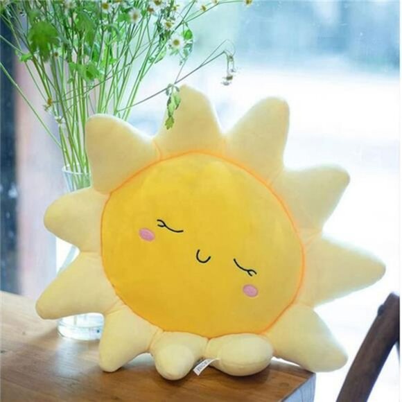 Oversized Sun Floor Pillow Plush Cushion 22 inch Round Throw Pillow for Kids Roo - Picture 7 of 8